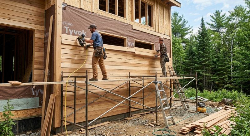 Wood Siding Installation project example